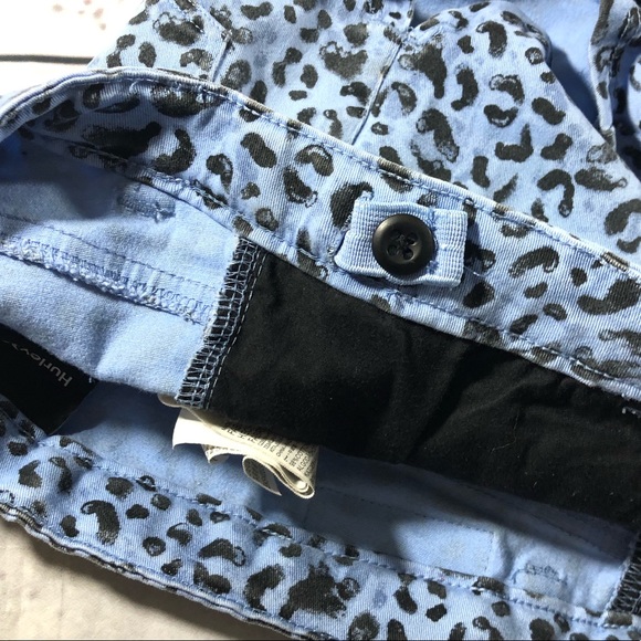 Hurley size 14 girl shorts blue cheetah print - Picture 5 of 7